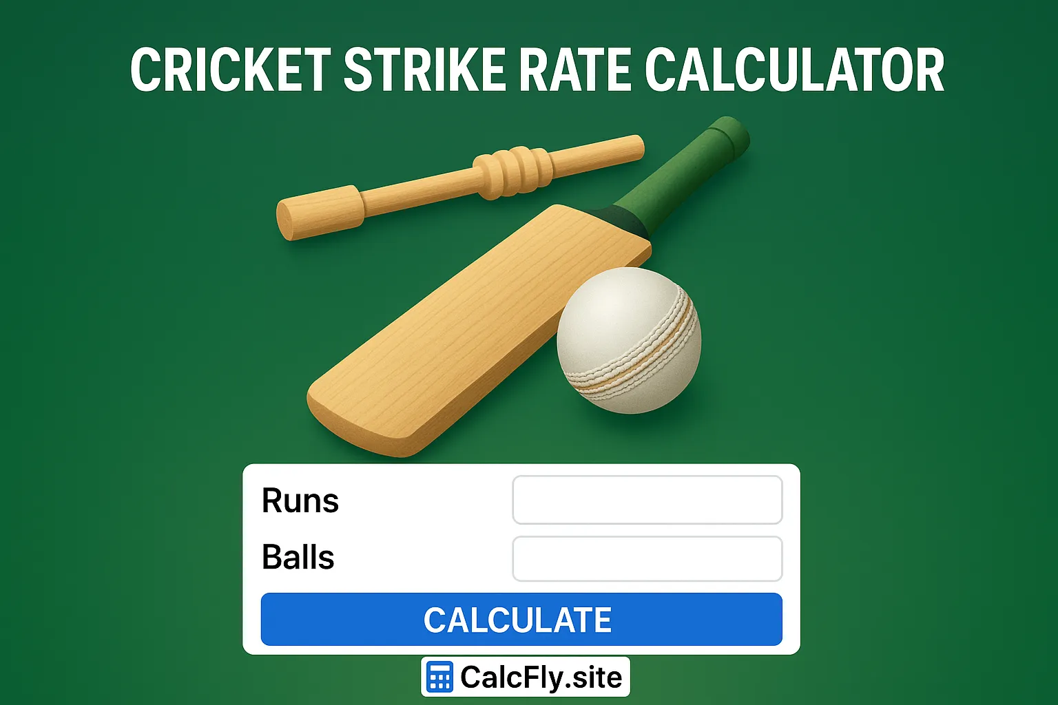 Cricket Strike Rate Calculator